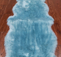 Thumbnail for 100% Natural New Zealand Sheepskin Blue 2' 0