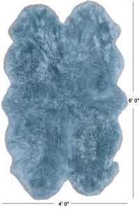 Thumbnail for 100% Natural New Zealand Sheepskin Blue 4' 0