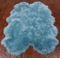 Thumbnail for 100% Natural New Zealand Sheepskin Blue 4' 0