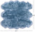 100% Natural New Zealand Sheepskin Blue 5' 0" x 6' 0"