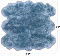 Thumbnail for 100% Natural New Zealand Sheepskin Blue 5' 0