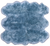 100% Natural New Zealand Sheepskin Blue 5' 0" x 6' 0"