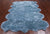 100% Natural New Zealand Sheepskin Blue 6' 0" x 9' 0"