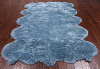 Thumbnail for 100% Natural New Zealand Sheepskin Blue 6' 0