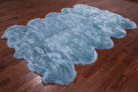 Thumbnail for 100% Natural New Zealand Sheepskin Blue 6' 0