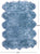 100% Natural New Zealand Sheepskin Blue 6' 0" x 9' 0"