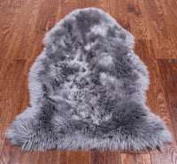 Thumbnail for 100% Natural New Zealand Sheepskin Grey 2' 0