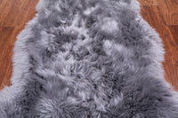Thumbnail for 100% Natural New Zealand Sheepskin Grey 2' 0