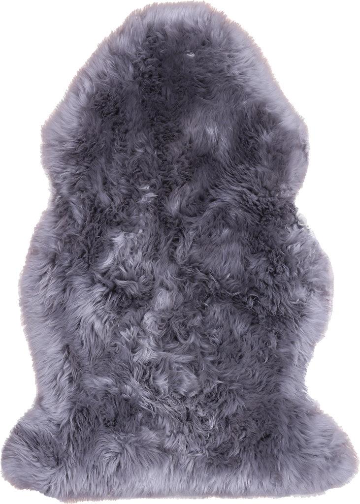 100% Natural New Zealand Sheepskin Grey 2' 0" x 3' 0"