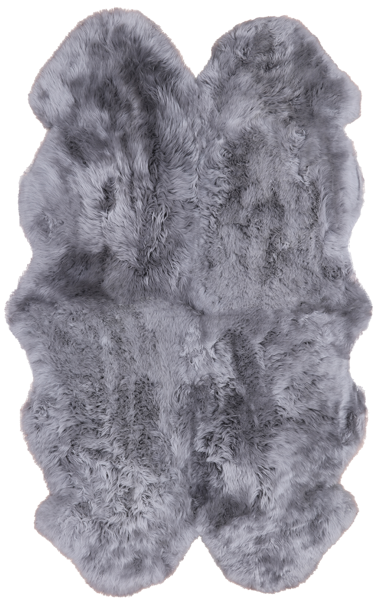 100% Natural New Zealand Sheepskin Grey 4' 0" x 6' 0"