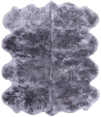 Thumbnail for 100% Natural New Zealand Sheepskin Grey 6' 0