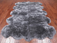 Thumbnail for 100% Natural New Zealand Sheepskin Grey 6' 0