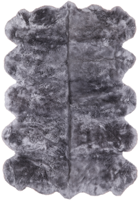Thumbnail for 100% Natural New Zealand Sheepskin Grey 6' 0