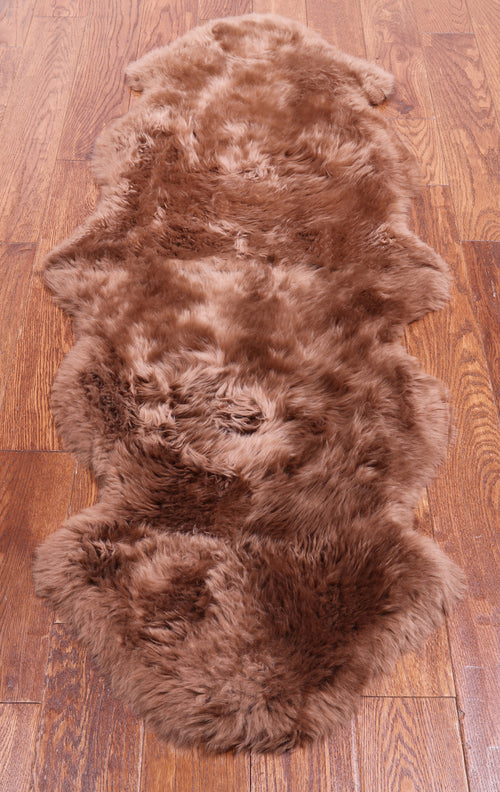100% Natural New Zealand Sheepskin Toffee 2' 0