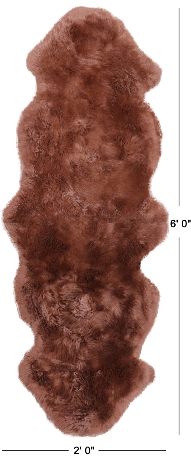 100% Natural New Zealand Sheepskin Toffee 2' 0" x 6' 0"