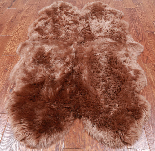 100% Natural New Zealand Sheepskin Toffee 4' 0