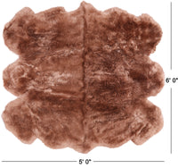 Thumbnail for 100% Natural New Zealand Sheepskin Toffee 5' 0