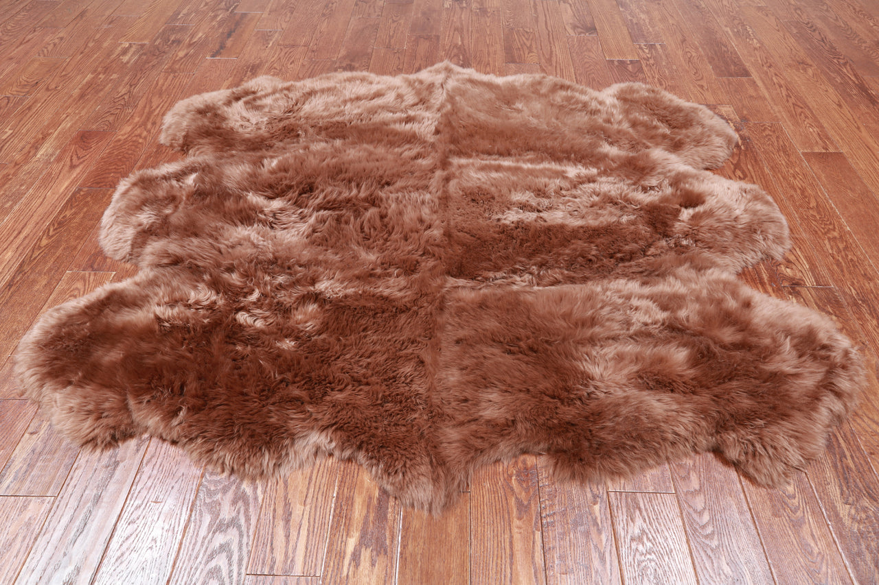 100% Natural New Zealand Sheepskin Toffee 5' 0" x 6' 0"
