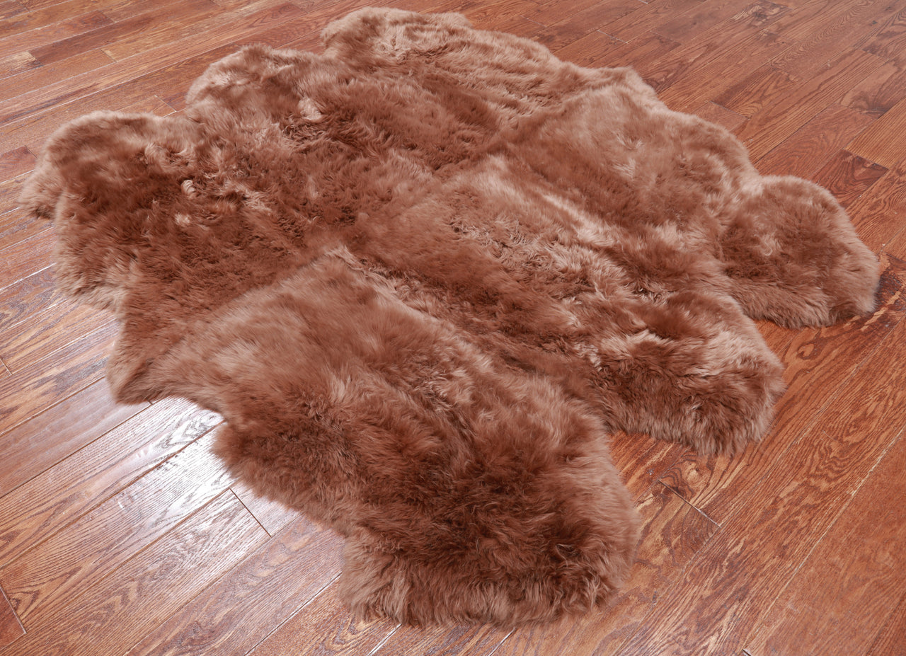 100% Natural New Zealand Sheepskin Toffee 5' 0" x 6' 0"