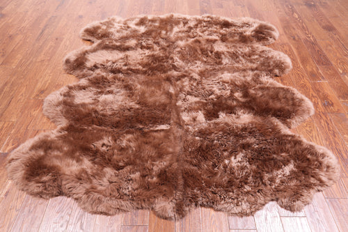 100% Natural New Zealand Sheepskin Toffee 6' 0