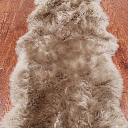 100% Natural New Zealand Sheepskin Taupe 2' 0