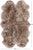 100% Natural New Zealand Sheepskin Taupe 4' 0" x 6' 0"