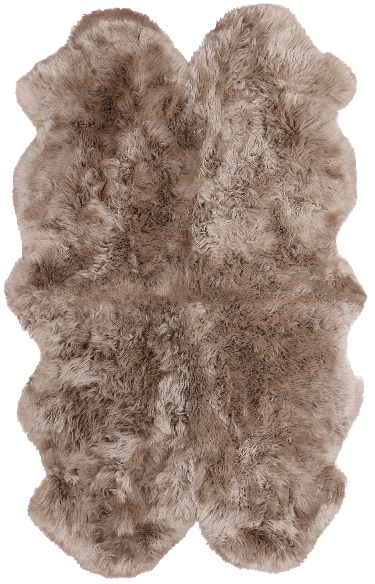 100% Natural New Zealand Sheepskin Taupe 4' 0" x 6' 0"