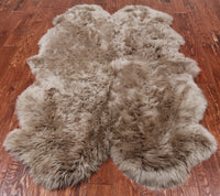 Thumbnail for 100% Natural New Zealand Sheepskin Taupe 4' 0