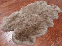 Thumbnail for 100% Natural New Zealand Sheepskin Taupe 4' 0