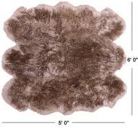 Thumbnail for 100% Natural New Zealand Sheepskin Taupe 5' 0