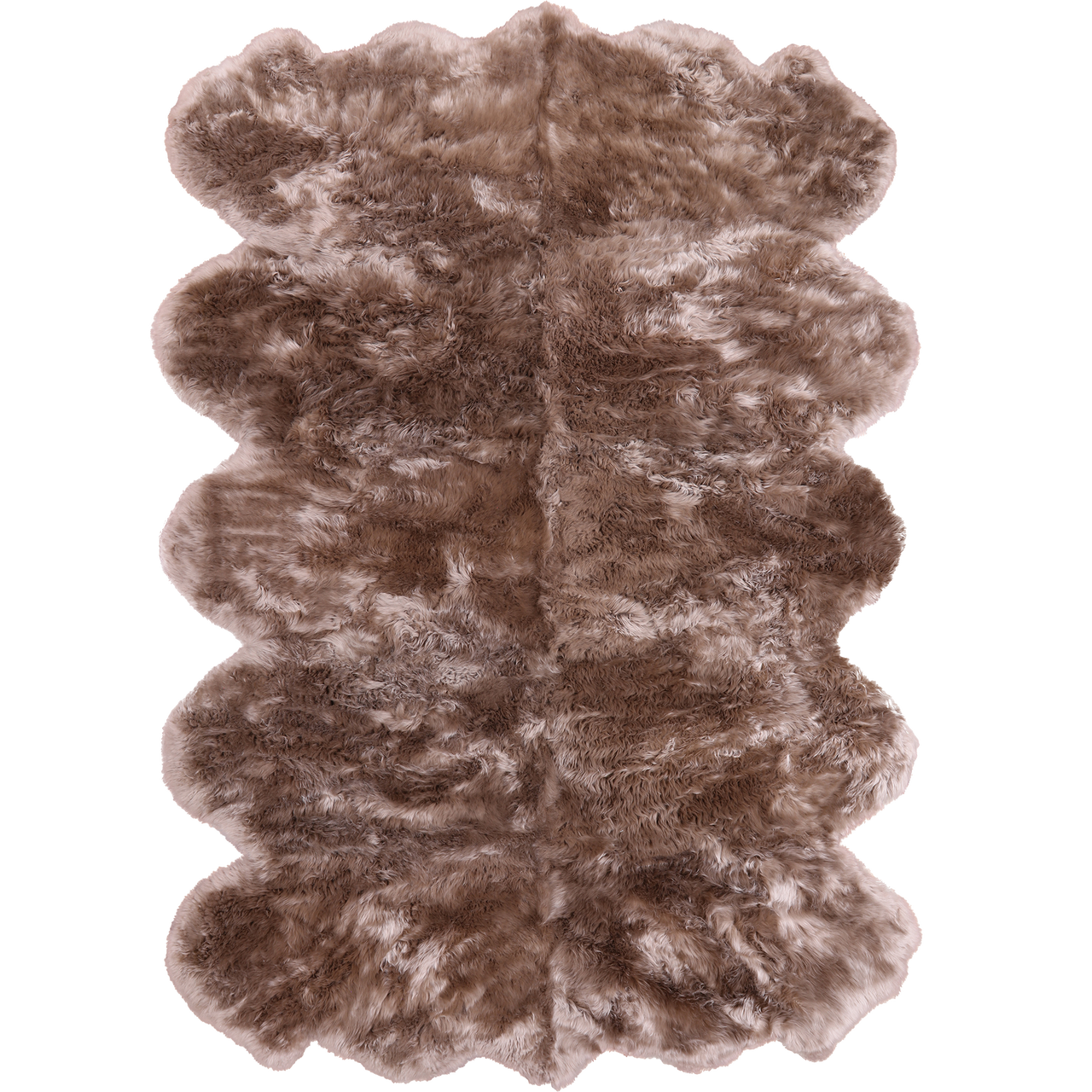 100% Natural New Zealand Sheepskin Taupe 6' 0" x 9' 0"
