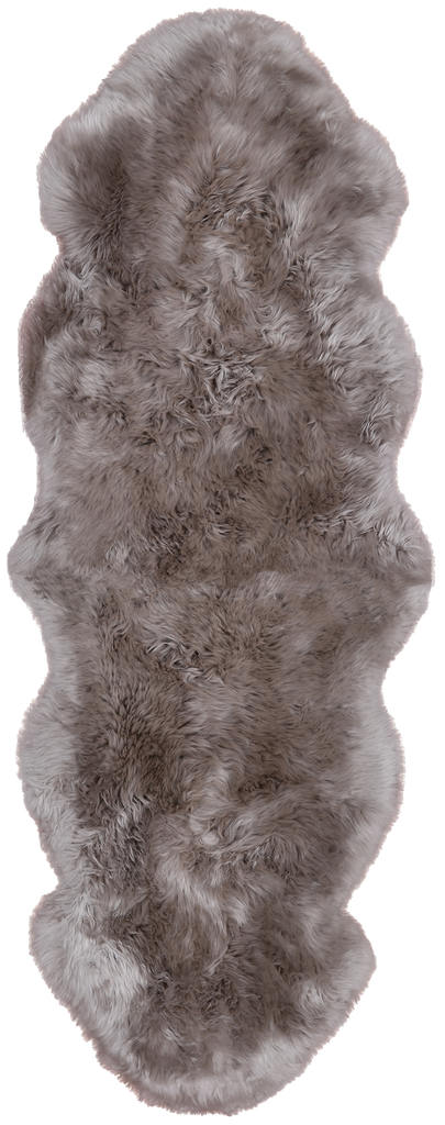 100% Natural New Zealand Sheepskin Dark Beige 2' 0" x 6' 0"
