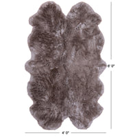 Thumbnail for 100% Natural New Zealand Sheepskin Dark Beige 4' 0