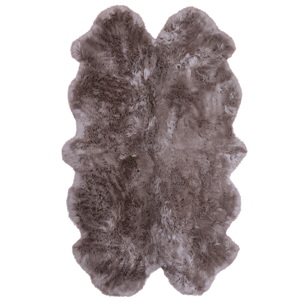 100% Natural New Zealand Sheepskin Dark Beige 4' 0" x 6' 0"