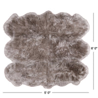 Thumbnail for 100% Natural New Zealand Sheepskin Dark Beige 5' 0