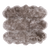 100% Natural New Zealand Sheepskin Dark Beige 5' 0" x 6' 0"