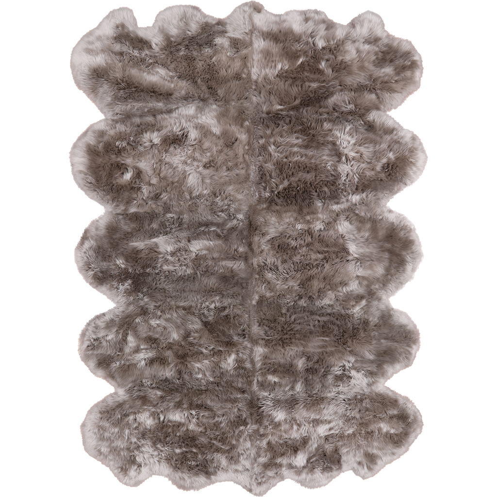 100% Natural New Zealand Sheepskin Dark Beige 6' 0" x 9' 0"