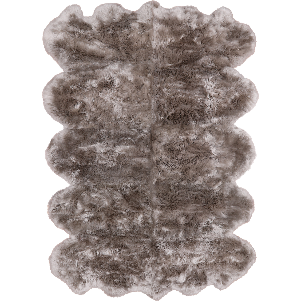 100% Natural New Zealand Sheepskin Dark Beige 6' 0" x 9' 0"