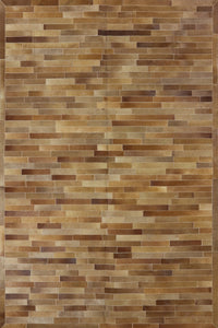 Thumbnail for Brown Patchwork Cowhide Rug - 6' 1