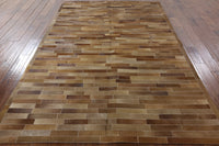 Thumbnail for Brown Patchwork Cowhide Rug - 6' 1