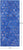 Blue Patchwork Natural Cowhide Runner Rug - 4' 0" x 10' 0"