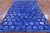 Blue Patchwork Cowhide Rug - 6' 0" x 9' 0"