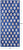 Blue & White Patchwork Natural Cowhide Runner Rug - 4' 0" x 10' 0"