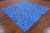 Blue Square Patchwork Cowhide Rug - 8' 0" x 8' 0"