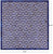 Blue & White Square Patchwork Natural Cowhide Rug - 8' 0" x 8' 0"