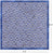 Blue & White Square Patchwork Natural Cowhide Rug - 8' 0" x 8' 0"