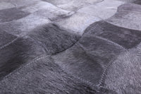 Thumbnail for Black Square Patchwork Cowhide Rug - 8' 0