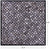 Black & Grey Square Patchwork Natural Cowhide Rug - 8' 0" x 8' 0"