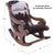 Hair-On Cowhide Wooden Handcrafted Rocking Chair