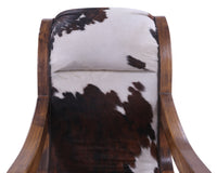 Thumbnail for Hair-On Cowhide Wooden Handcrafted Rocking Chair